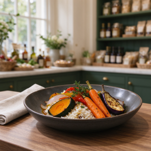 Roasted Vegetable Rice Bowl